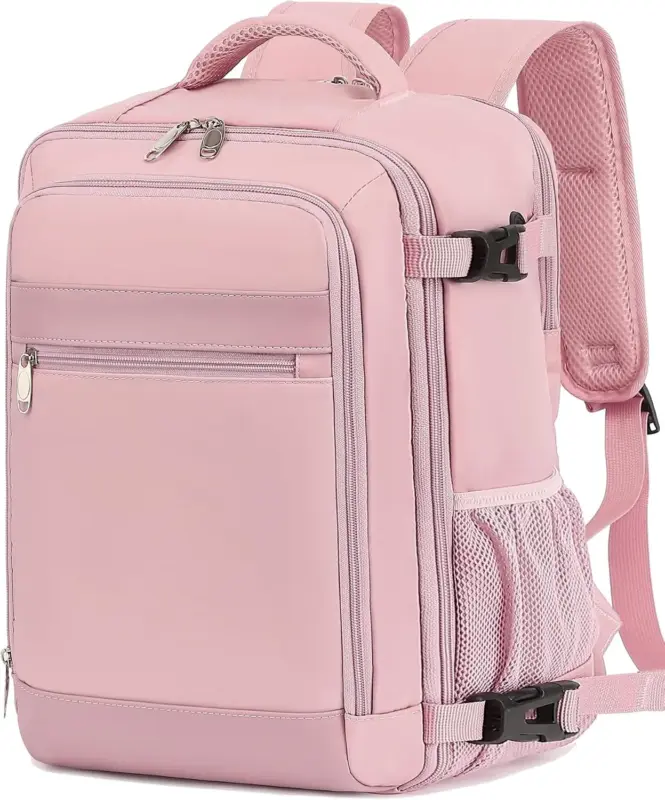 KLOSTAIN Handgepäck-Rucksack 40x20x25 cm 20L Premium – Rosa